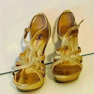 Fioni Night Gold Pumps Glam Festive‎ Formal